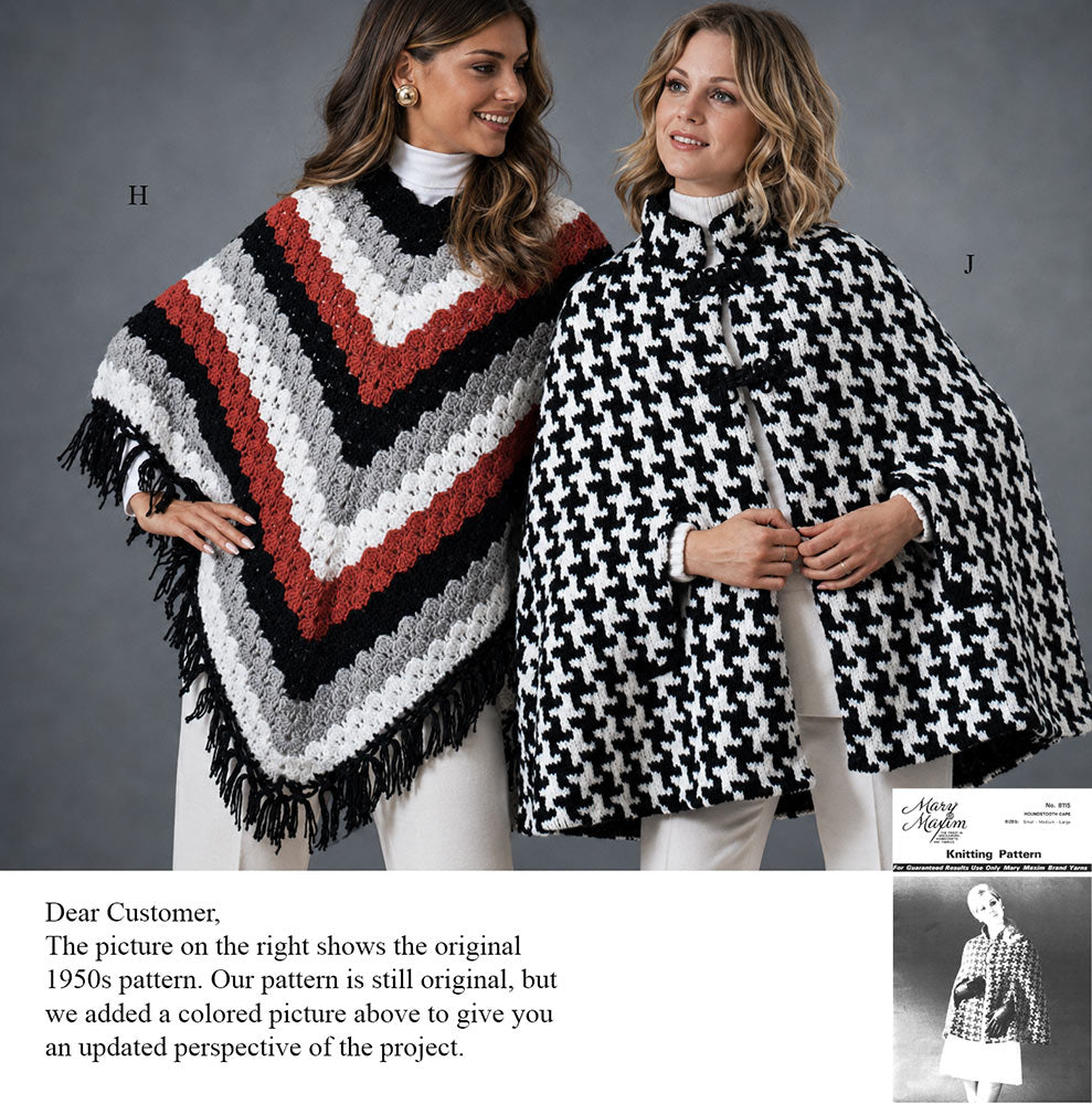 Motif de cape pied-de-poule
