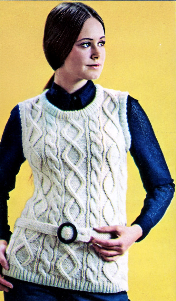 Ladies U-Neck Tunic Vest Pattern