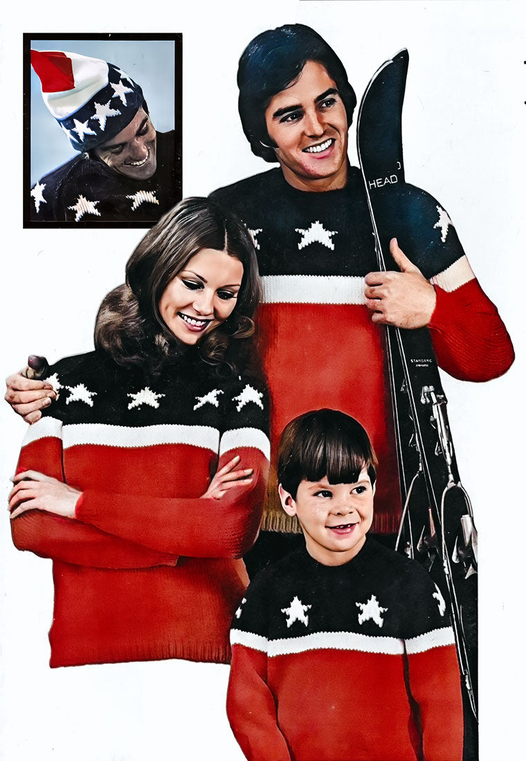 Child's Patriotic Ski Pullover Pattern