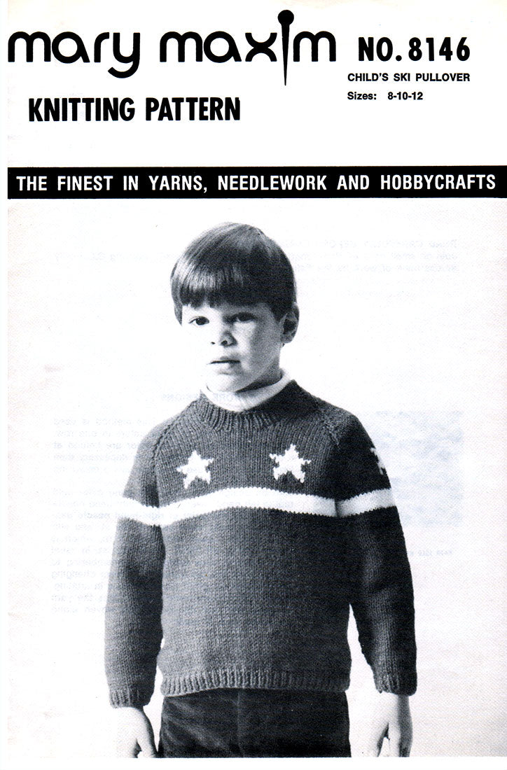 Child's Patriotic Ski Pullover Pattern