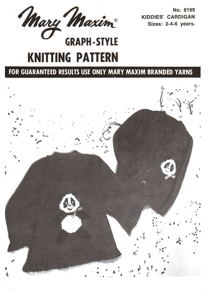 Panda Cardigan Pattern