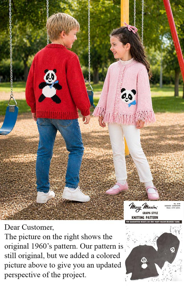 Panda Cardigan Pattern