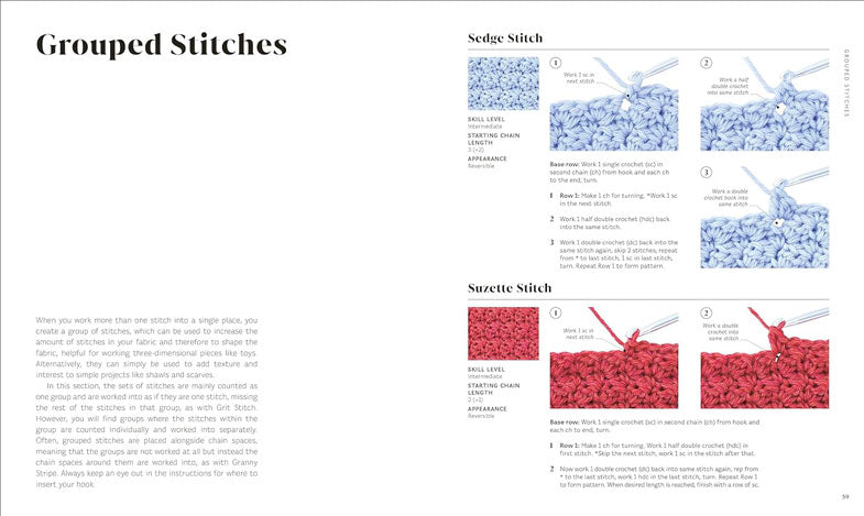 Crochet Stitches Step by Step Book