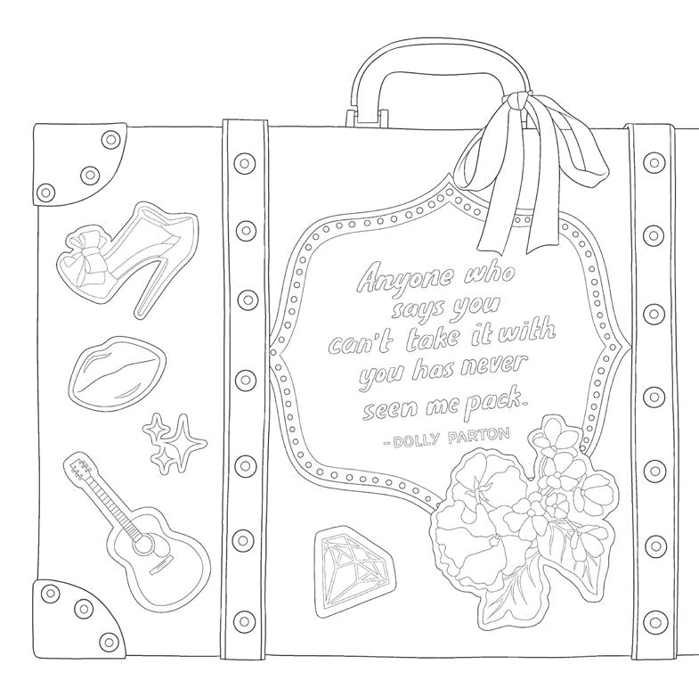 Be a Diamond Unofficial Dolly Parton Coloring Book