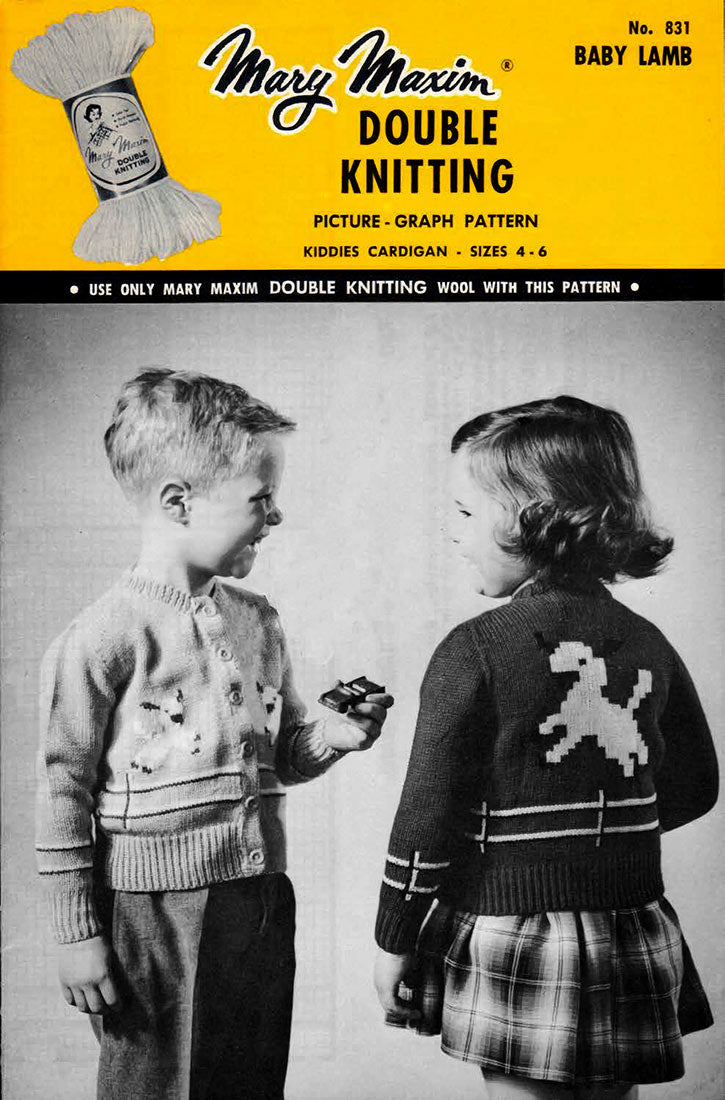 Modèle de cardigan pour bébé agneau