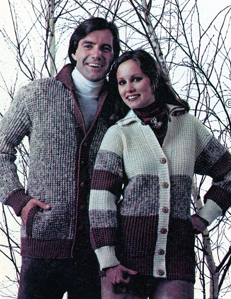Modèle de cardigan pour hommes