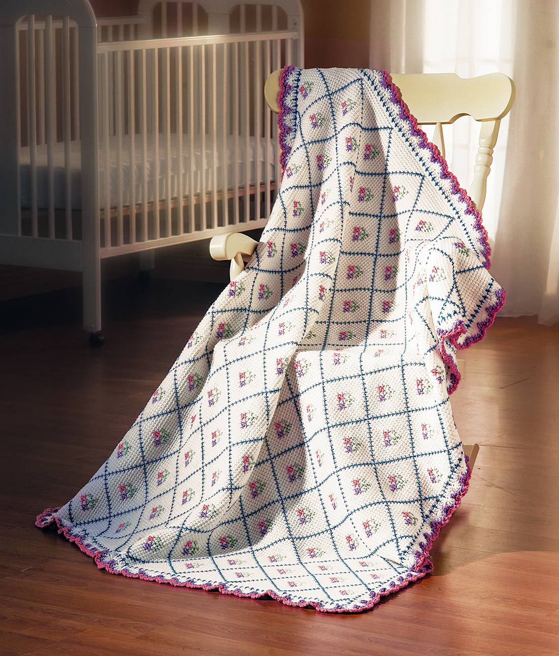 Delicate Floral Afghan Pattern