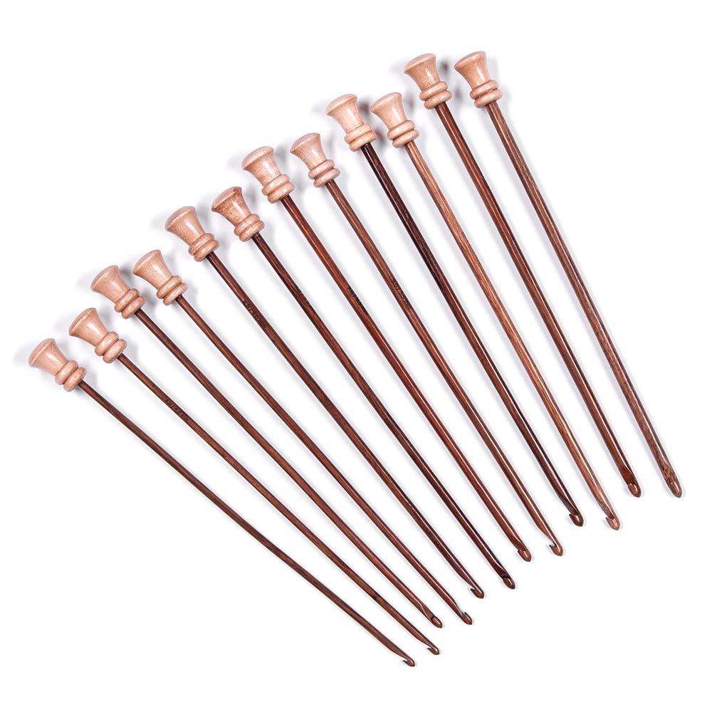San Wood Tunisian Crochet Hooks Set of 2