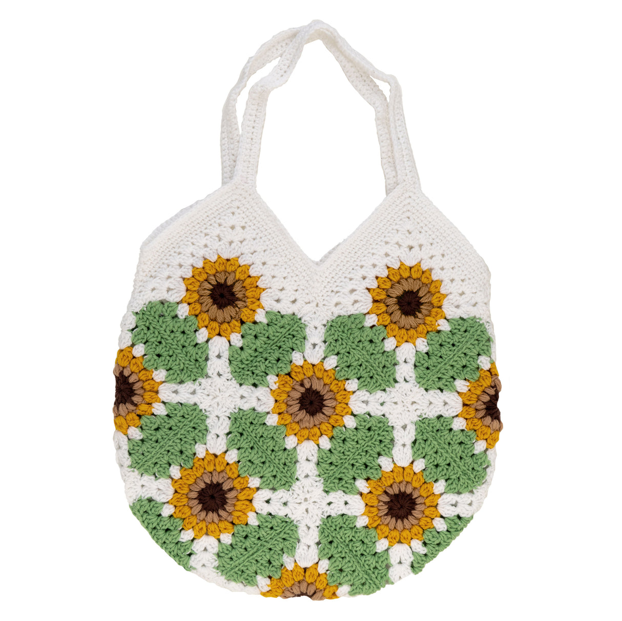 Sunflower Crochet Tote Bag