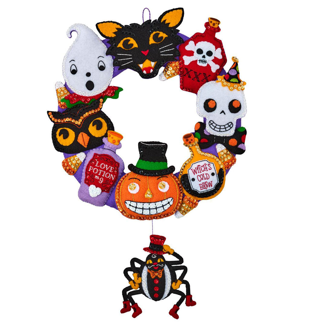 Happy Haunting Felt Wreath Kit