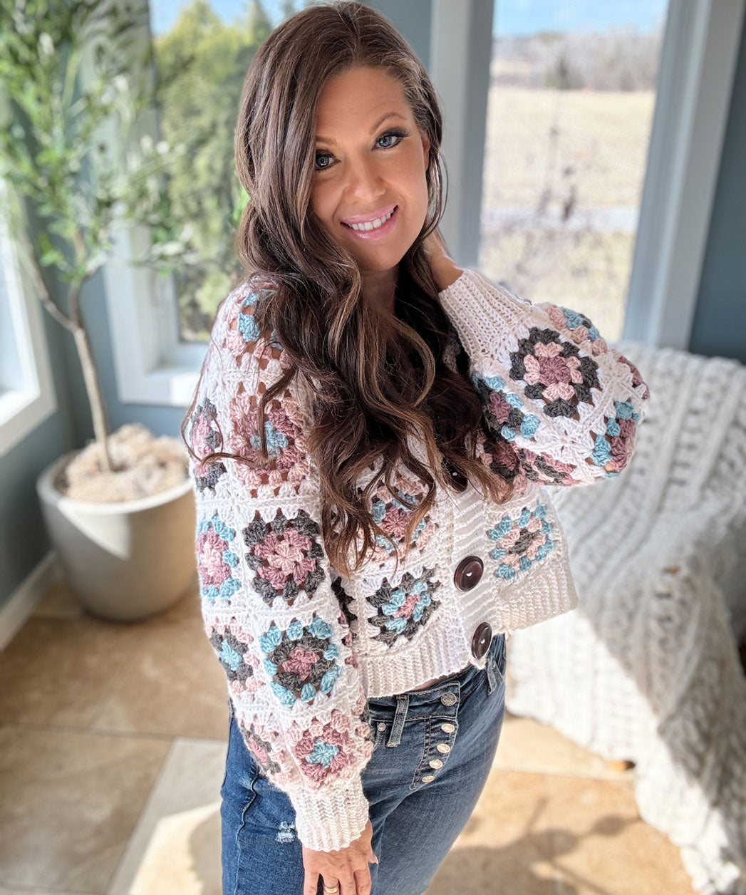 Granny Crop Cardigan