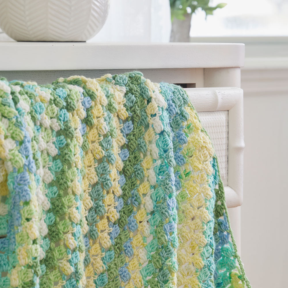 Corner to Corner Clusters Baby Blanket