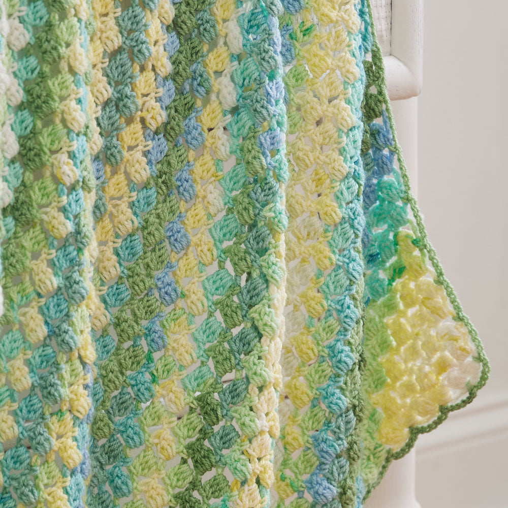Corner to Corner Clusters Baby Blanket