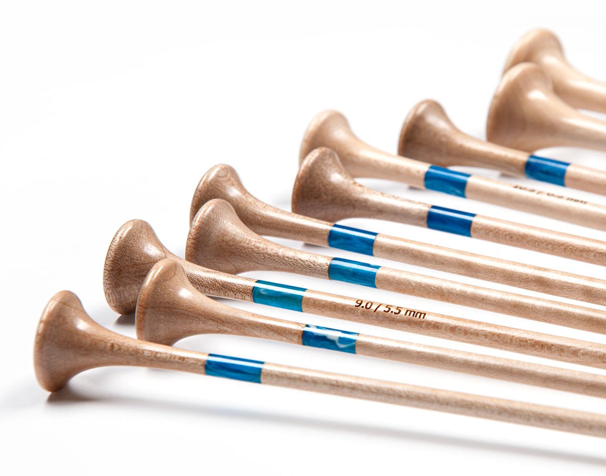 Maple Wood Single Point Knitting Needles