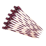 Maple Wood and Purple Heart Single Point Knitting Needles