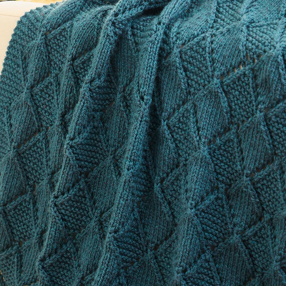 Argyle Knit Throw