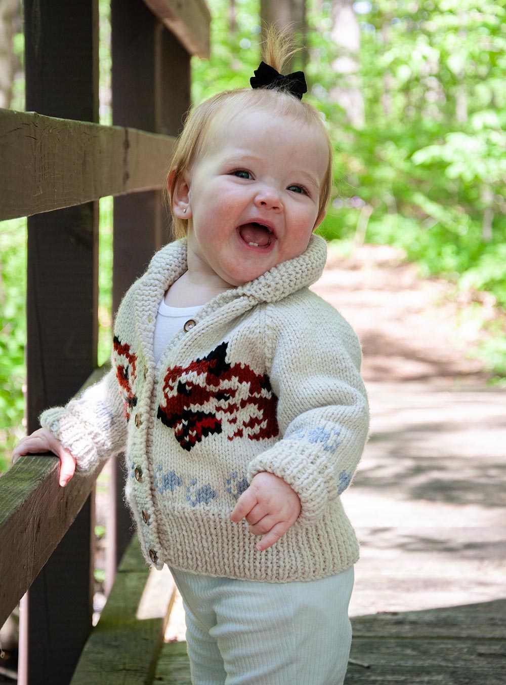 Child's Wolf Cardigan