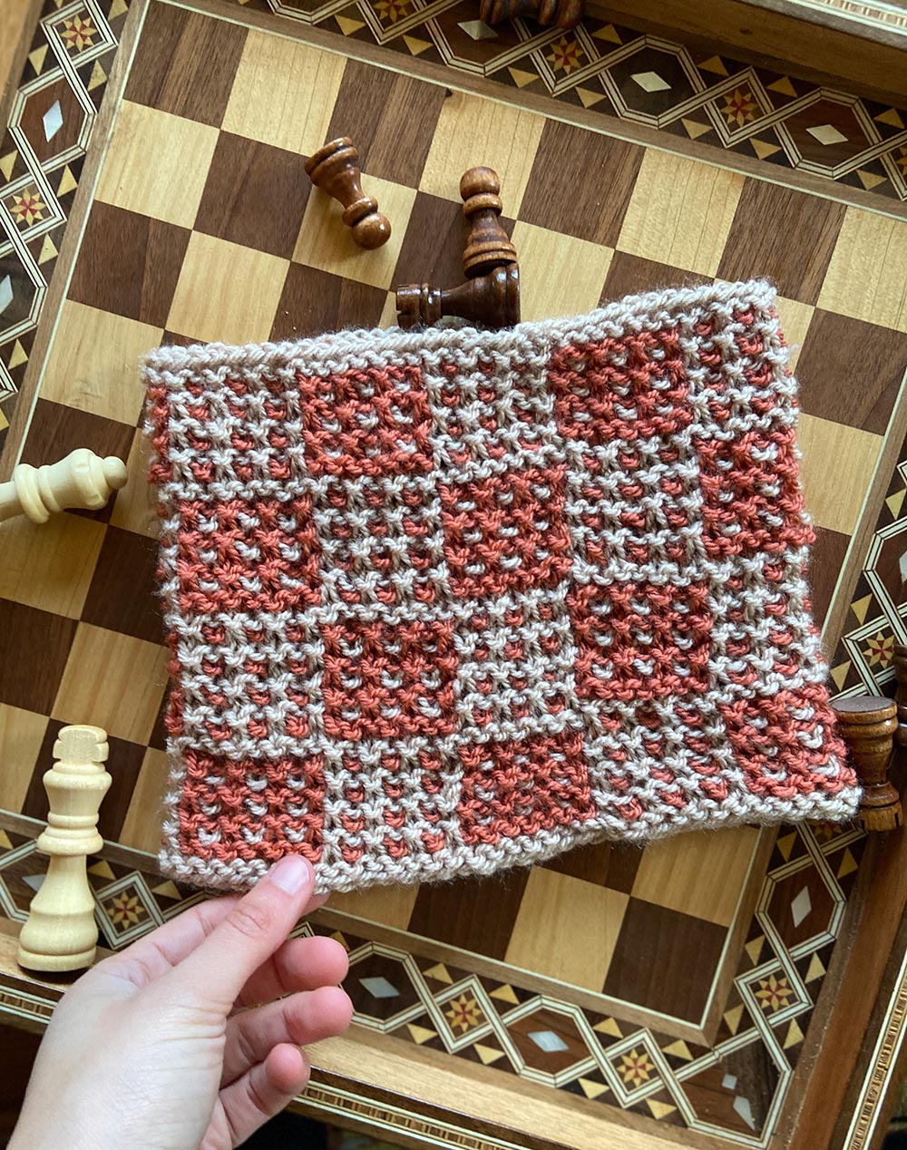 Capucha de punto jaque mate