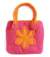 Crochet Flower Tote Bag