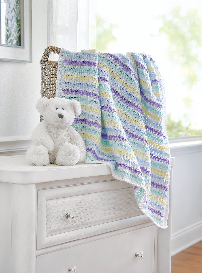 Twisted Cluster Baby Blanket Pattern