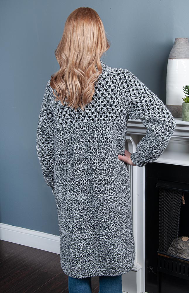 Long Crocheted Cardigan