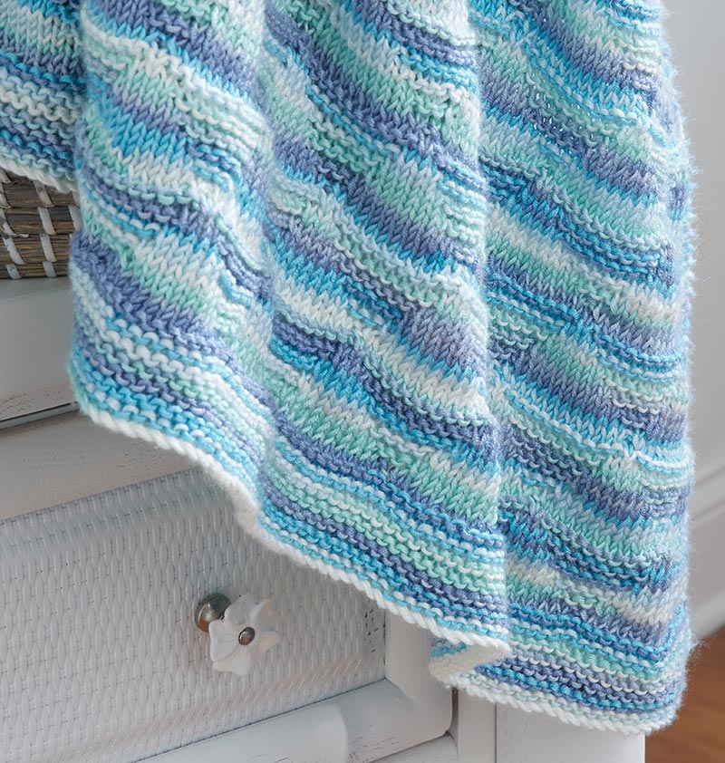 Softest Ever Knit Baby Blanket Pattern