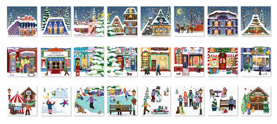 Christmas Town Fair Advent Calendar Puzzles