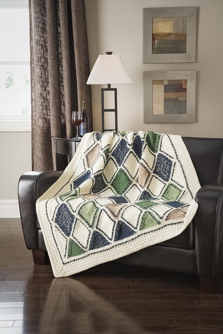 Cool Diamonds Afghan Pattern