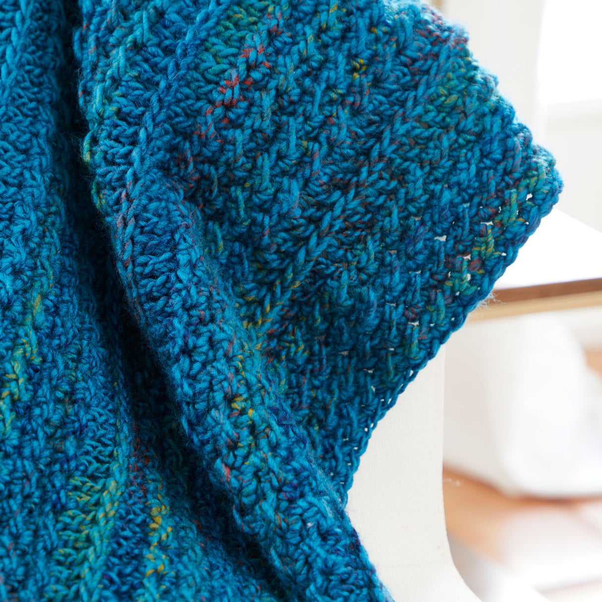 Couverture au crochet douce et câline