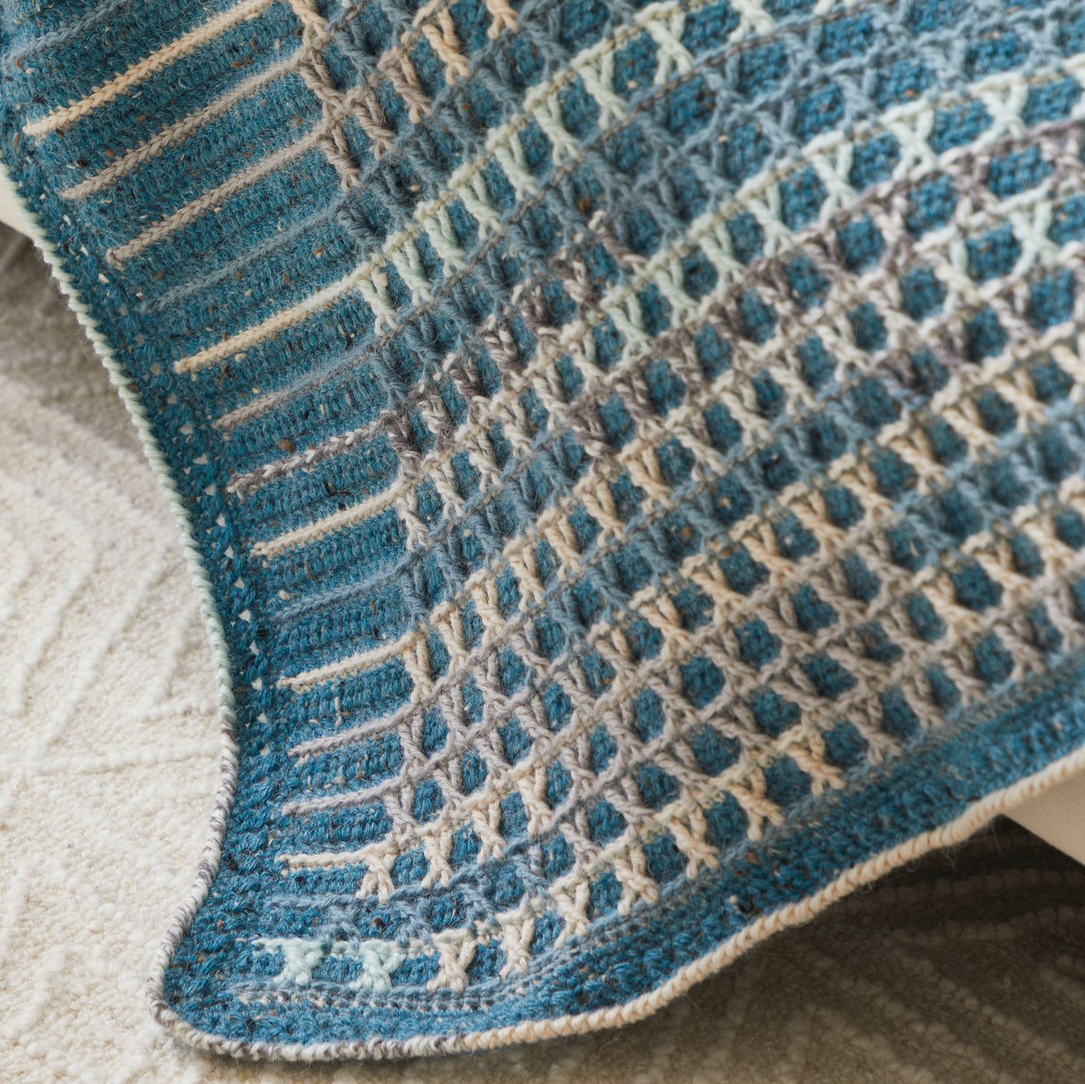 Caned Stitch Crochet Throw