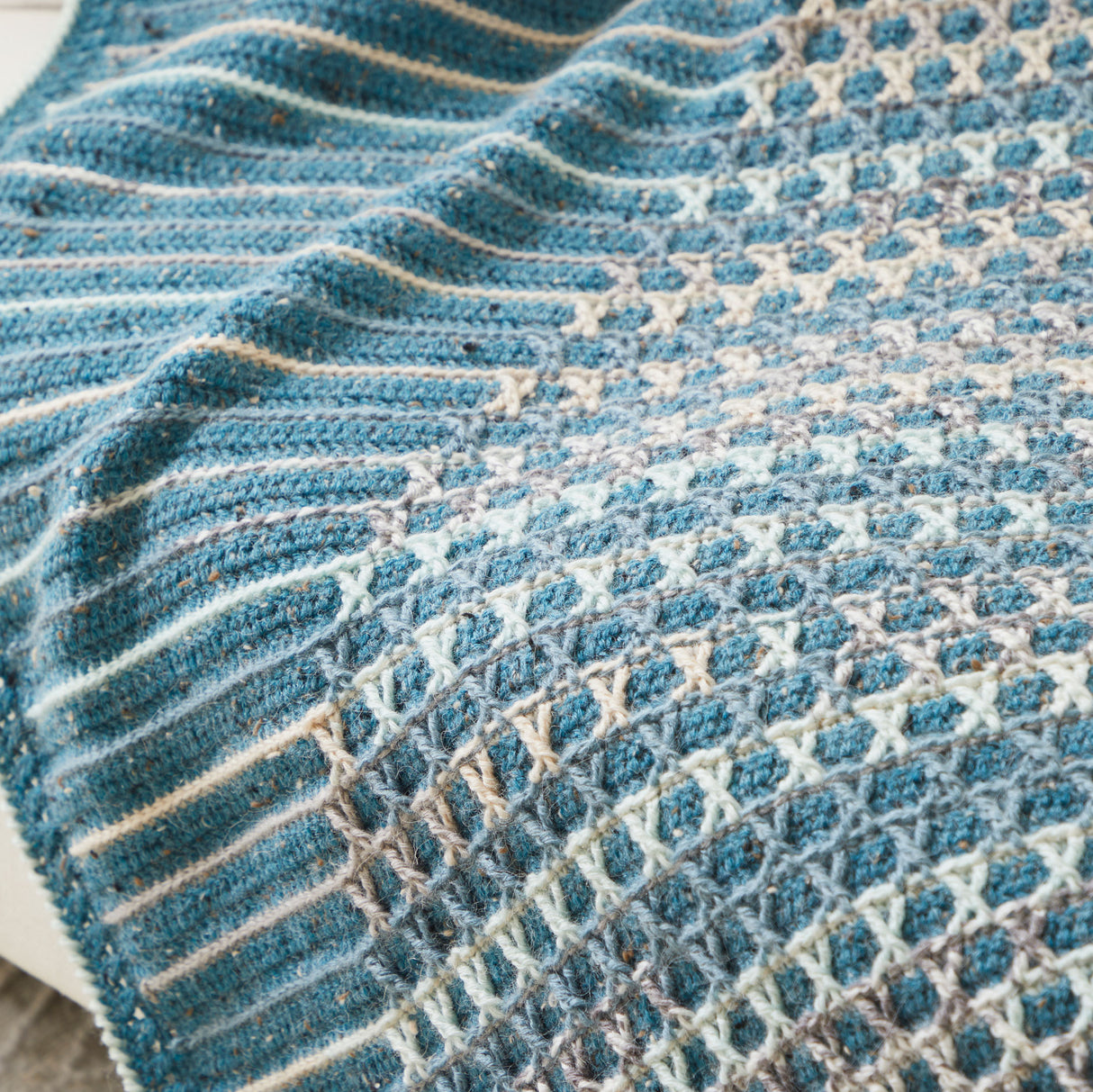 Caned Stitch Crochet Throw