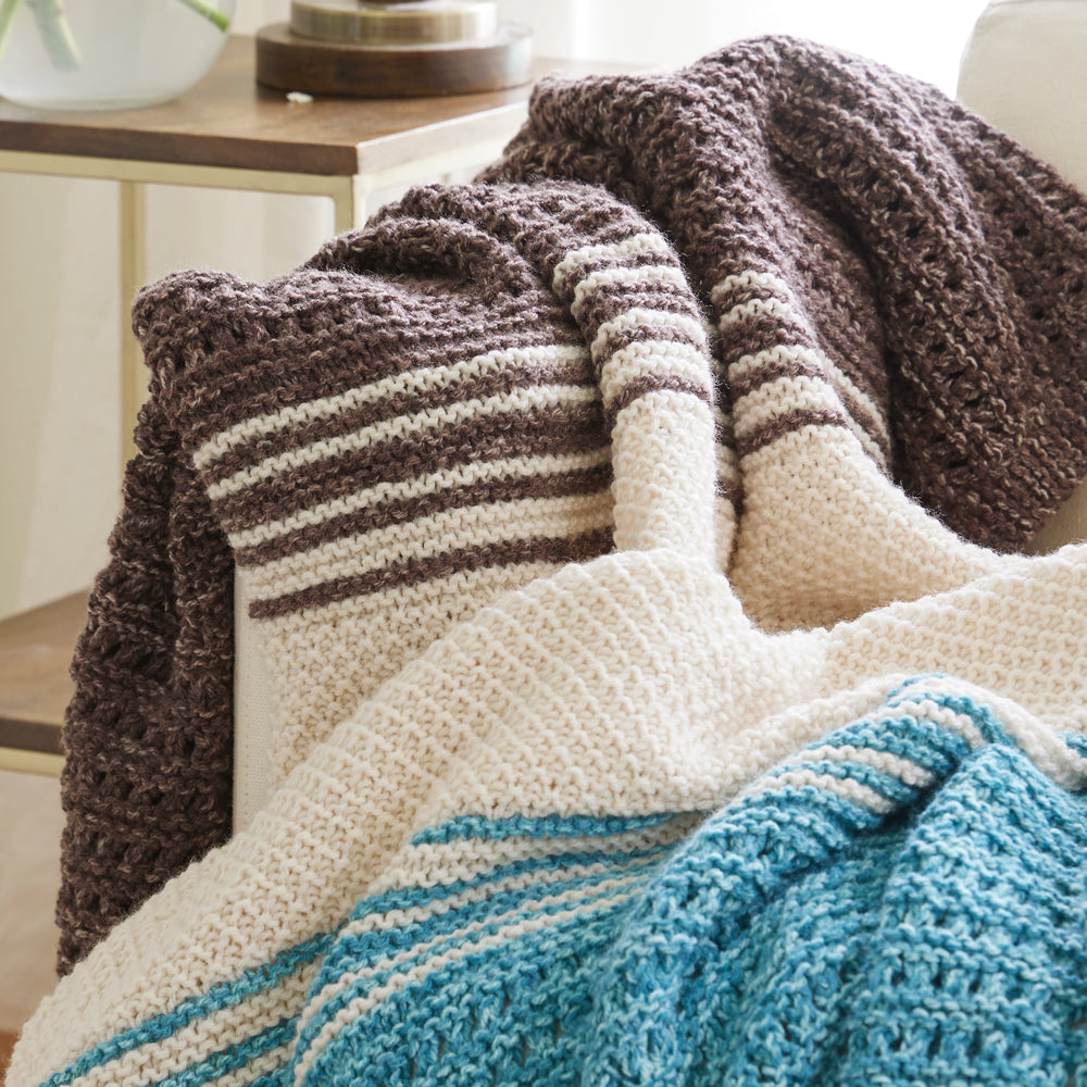 Land and Sea Knit Blanket Pattern