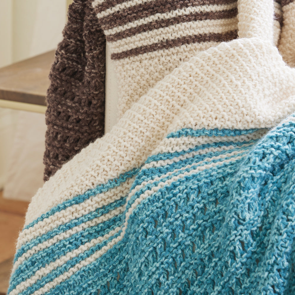 Land and Sea Knit Blanket