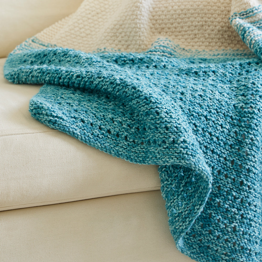 Land and Sea Knit Blanket Pattern