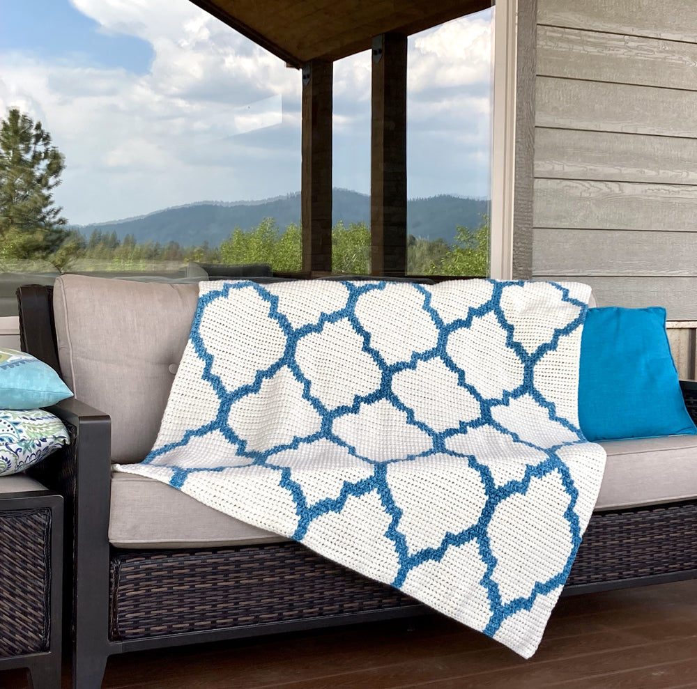 Arabesque Geometric Blanket