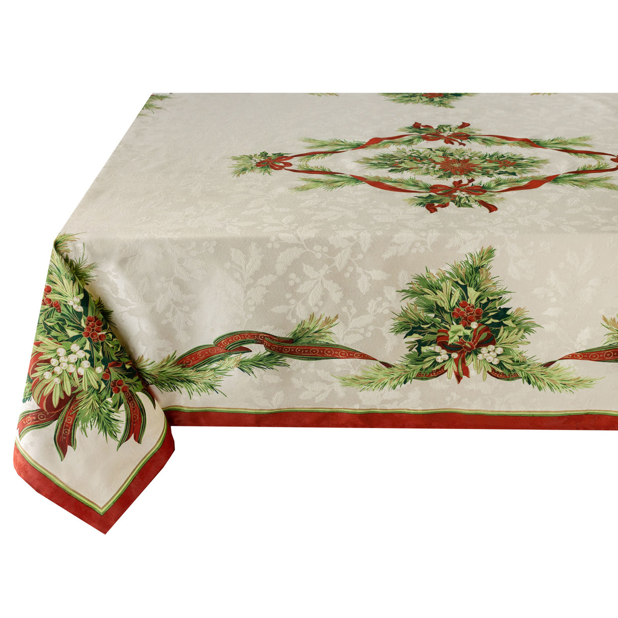 Christmas Ribbons Tablecloth