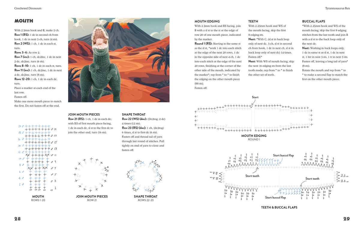 Crocheted Dinosaurs Book