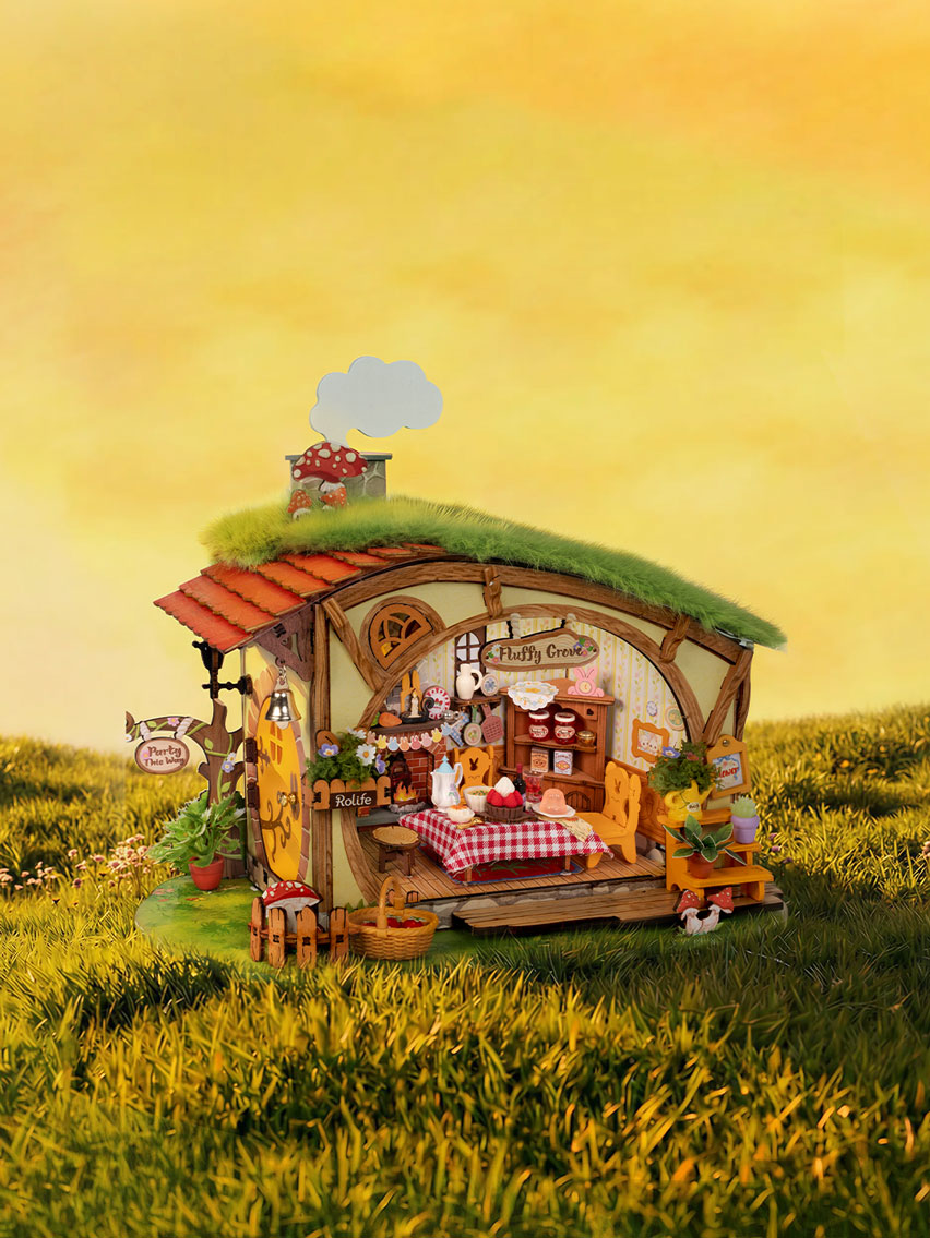 Fluffy Grove Wood Model Kit