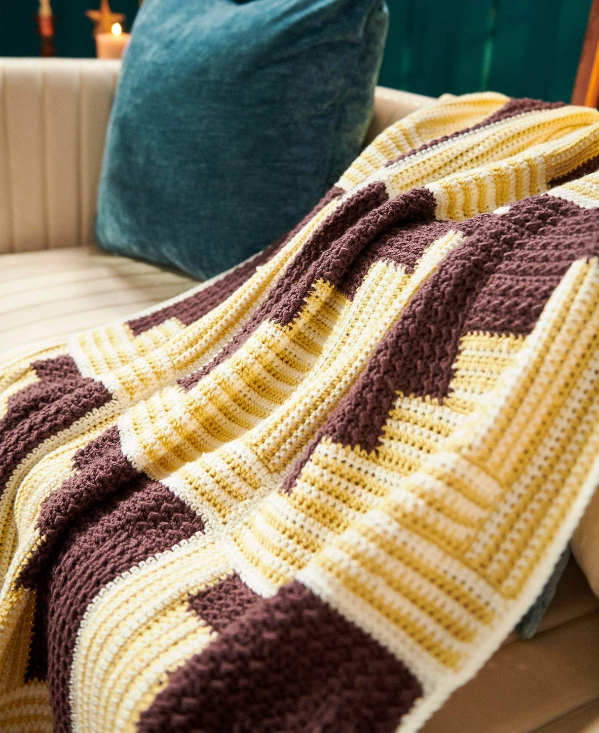 Free Mod Hearth Blanket Pattern
