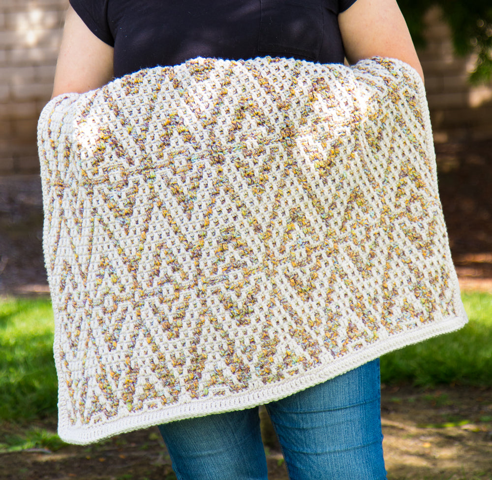 Mosaic Crochet Baby Blanket – Mary Maxim