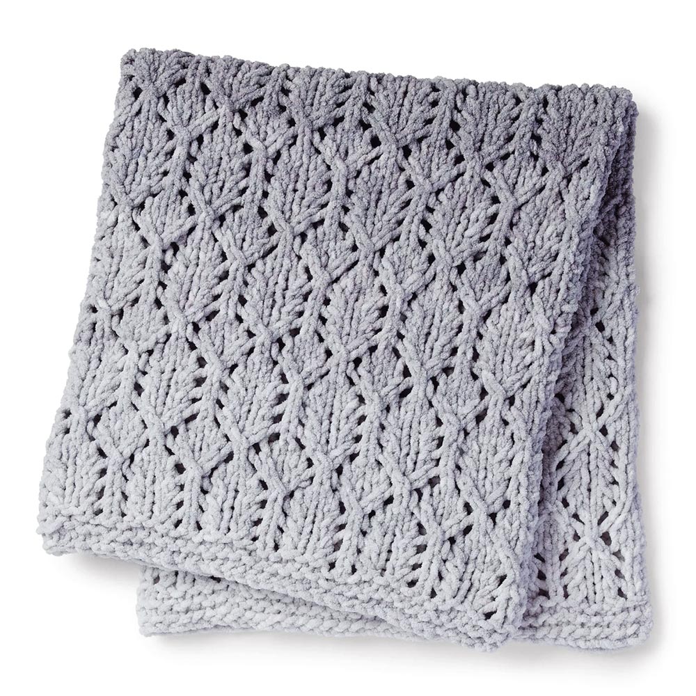 Free Knit Lofty Lacy Baby Blanket Pattern