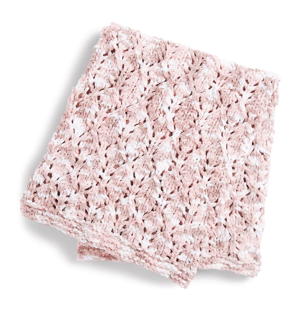 Free Lofty Lace Knit Blanket Pattern