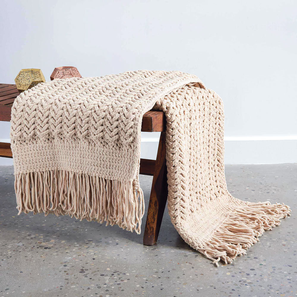 Free Herringbone Crochet Blanket Pattern