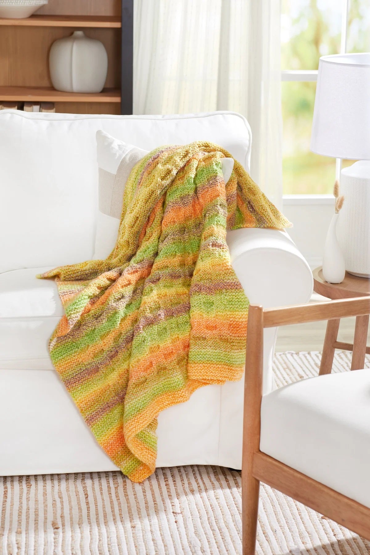 Free Button Stitch Throw Pattern