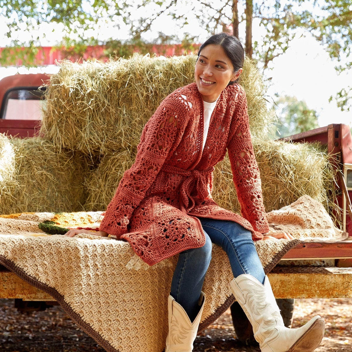 Free Granny Square Oversized Cardigan Pattern