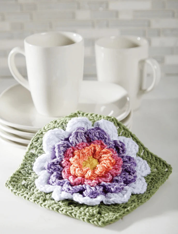 Free Full Bloom Dishcloth Pattern