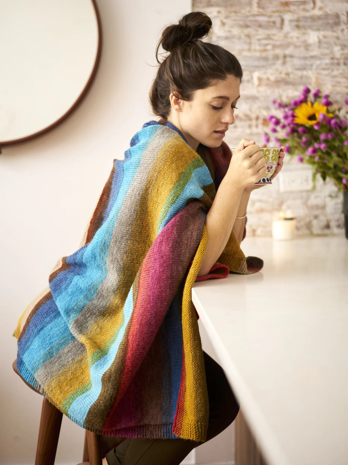 Modèle de couverture rayé simple gratuit