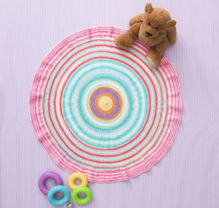 Free Round Ruffled Baby Afghan Pattern