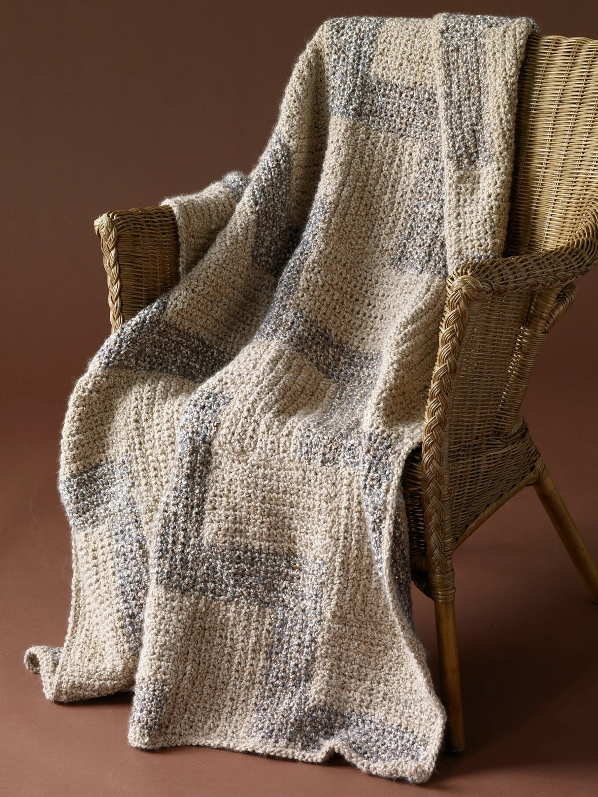 Patrón afgano de crochet casero gratuito