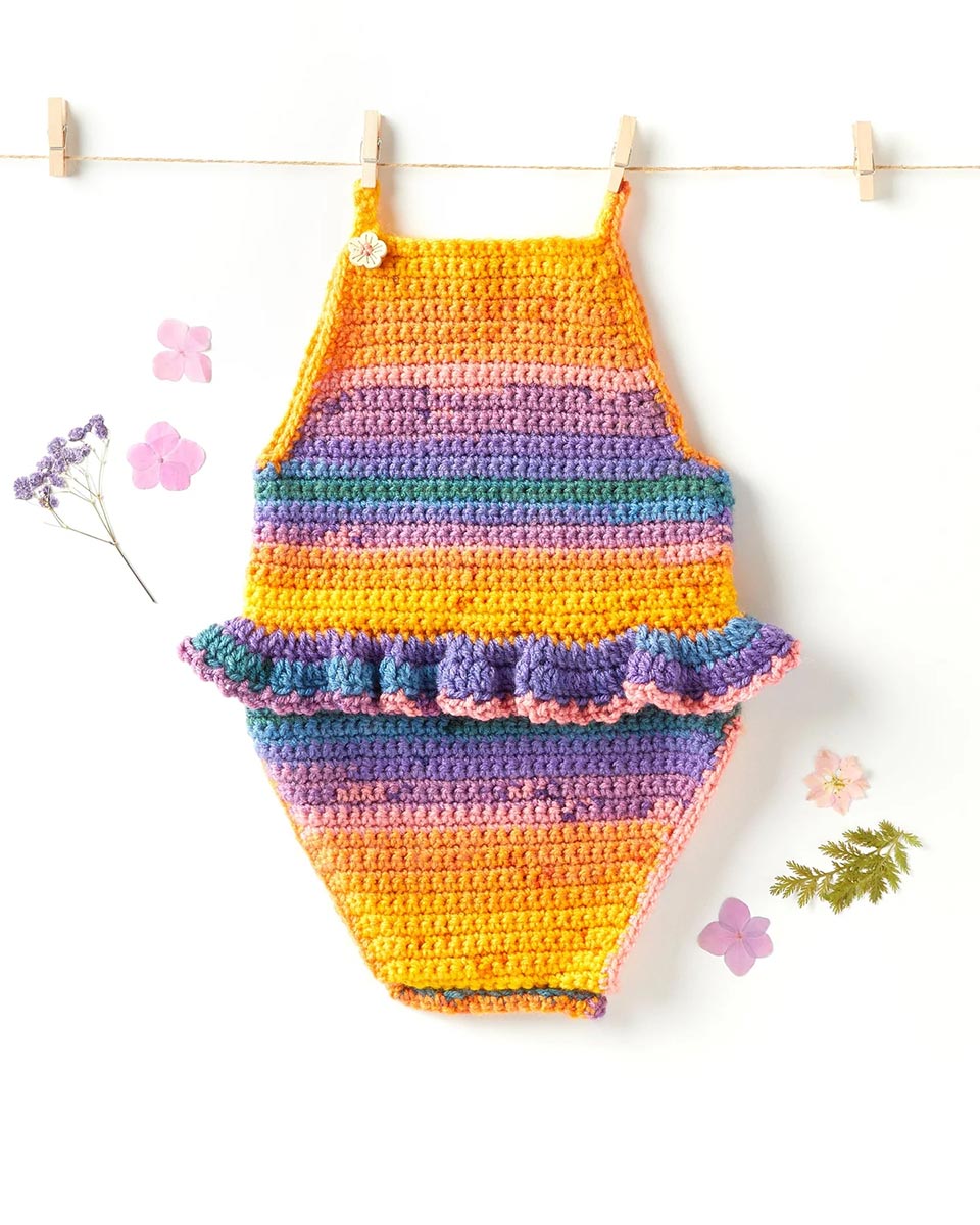 Free Ruffled Baby Onesie Pattern